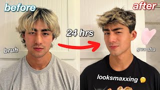 giving my little brother a massive GLOW UP new hair skincare  more [upl. by Merril441]