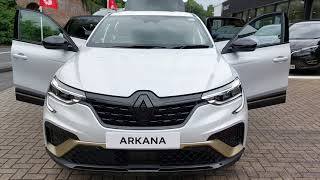 RENAULT ARKANA ETECH FULL HYBRID ENGINEERED 145 BHP in White  RENAULT CROYDON [upl. by Noland]