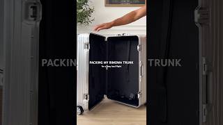 Packing my Rimowa Trunk suitcase for a long haul flight rimowaclassic [upl. by Annoyi993]