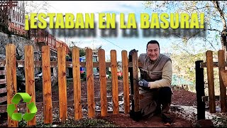 RESCATAMOS VALLAS DE LA BASURA y ahorramos mas de 100€ [upl. by Groot]