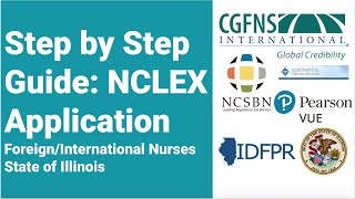 Applying for NCLEX  Foreign Graduates  Step by step  Illinois [upl. by Oniluap]