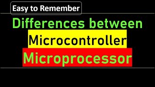 Differences between Microprocessor and Microcontroller MP vs MC [upl. by Ainej]