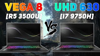 Vega 8 vs UHD 630  Comparison in eSports Games  Ryzen 5 3500U vs i7 9750H [upl. by Millham]