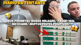 TENTANTE TESTE DE OVULAÇÃO POSITIVO POR 4 DIAS PASSEI MAL NO EXAME DEUS NOS PROMETEU O MILAGRE [upl. by Daly]