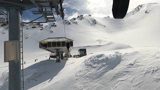 WHAT IS A 2 STAGE SKI LIFT LIKE Plattachbahn Lift Obergurgl Austria  GoPro HD POV  April 2024 [upl. by Berey]