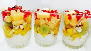 Fruit and Yogurt Parfaits  Parfaits Recipe  Yogurt Parfaits [upl. by Anawal]