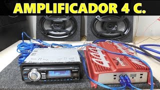 Como conectar un amplificador de 4 canales a 4 bocinas [upl. by Tyler816]