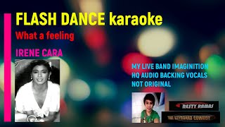 FLASHDANCE karaoke RRKC Irene Cara what a feeling backing vocals hq [upl. by Ettennor]