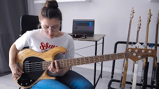 Hiatus Kaiyote  Cinnamon Temple Bass Cover [upl. by Akcirred]