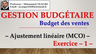 Budget des ventes  EXERCICE 1 Ajustement linéaire méthode MCO [upl. by Gottwald678]