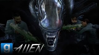 4 CONTRE UN ALIEN GMOD Alien Isolation [upl. by Sola883]