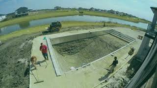 Massive Pool Timelapse Construction – Watch the Ultimate Backyard Transformation [upl. by Rodl353]