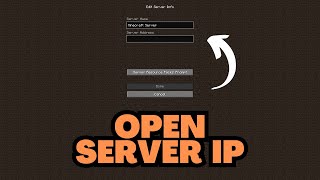 Minecraft Open Server IP Address [upl. by Orwin]