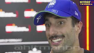 Daniel Ricciardo post RACE interview  F1 2024 Singapore Grand Prix Marina Bay [upl. by Cranston447]