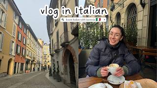 Italian vlog una passeggiata a Milano un paio di consigli su libri e podcast Subtitles [upl. by Lachus]