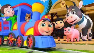 Train Choo Choo Song  MORE Funny Nursery Rhymes amp Kids Songs [upl. by Iaras]