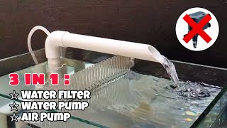 Aerator airlift filter for partitioned tank DIY  Aquarium filter DIY [upl. by Adiol]