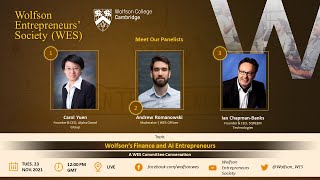 Wolfsons Finance and AI Entrepreneurs [upl. by Weingartner]