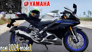 all new yamaha r15m bs7 2024 model  r15m with new looks new meter new breaks [upl. by Ihpen216]