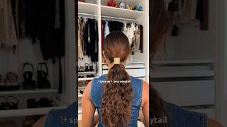 Cutest hair accessory gold hair cuff ponytailstyles ponytailhairstyles fallhairstyle [upl. by Leira]