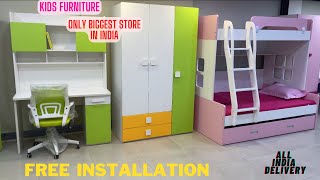 Kids Furniture for Kids Bedroom Ideas in Kirti Nagar Furniture Market Delhi Bunk Bed Baby Cot Chair [upl. by Gnaw751]