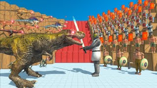 HUMANS vs DINOSAURS Animal Revolt Battle Simulator [upl. by Debra857]