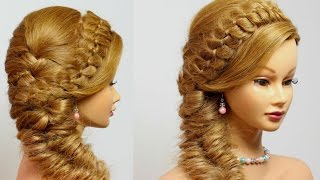 Hairstyles for long hair tutorial 4 Strand with Fishtail Braid [upl. by Euseibbob]