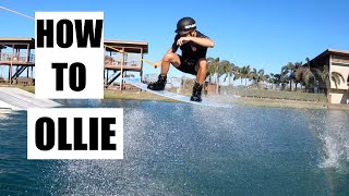 HOW TO DO AN OLLIE  WAKEBOARDING [upl. by Nolra]