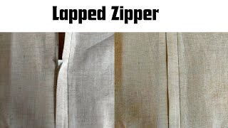 How To Sew Lapped Zipper  Learn To Sew Lapped Zipper [upl. by Darrill655]