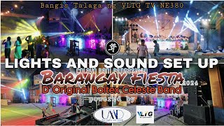 LIGHTS AND SOUND SET UP FOR BARANGAY FIESTA powered by UMD PRO wth Boltex Band  Bangis ng VLTG 380 [upl. by Ardnuasac]