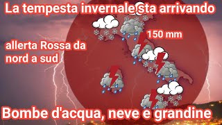 METEO  Addio autunno Preparatevi alla tempesta più forte che colpirà lItalia questinverno [upl. by Liuka186]