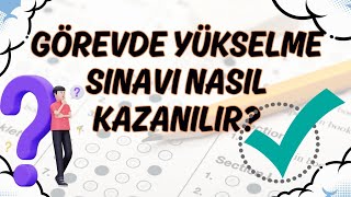 Görevde Yükselme Sınavına Nasıl Çalışılır GYS yi kazanmak için bunları yap [upl. by Gratt594]