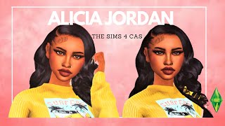 Sims 4  CAS  Alicia Jordan  CC Links [upl. by Allicerp894]