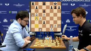 Magnus Carlsen Vs MVL  World blitz Chess Championship [upl. by Ansilma904]