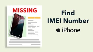 How To Find the IMEI Number Of Lost iPhone [upl. by Ylrebma]