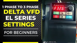 DELTA VFD EL SERIES Parameters settings in Hindi [upl. by Anuahsal121]