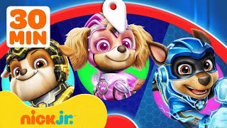 PAW Patrol Mighty Pups Spin the Wheel w Rubble Chase amp Skye  Games For Kids  Nick Jr [upl. by Morril66]