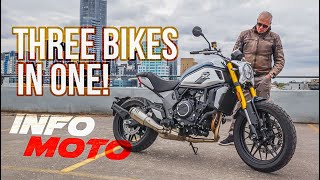 2022 CFMOTO 700CLX Heritage  Motorcycle Review  INFO MOTO [upl. by Wolsniw]