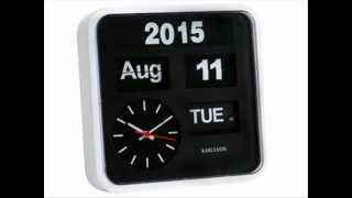 Karlsson Wall Clock Mini Flip Plastic White [upl. by Craddock]