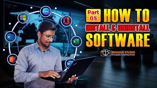 Basics Computer  Part5 💻  How to Install amp Uninstall Software  basiccomputer [upl. by Kwang789]