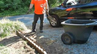 How to Install Landscape Scallop Edging [upl. by Moitoso]