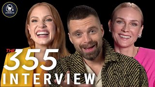 The 355 Interviews With Sebastian Stan Jessica Chastain And Diane Kruger [upl. by Eneleoj]