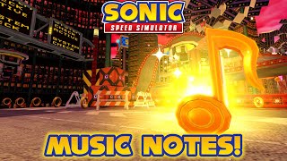 How to Find All 5 Radical Highway Music Notes in Sonic Speed Simulator [upl. by Yahsed]