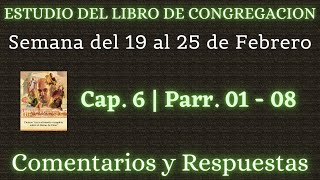 ESTUDIO DE LIBRO DE CONGREGACIÓN ✅ SEMANA DEL 19 AL 25 DE FEBRERO [upl. by Ahsitam]