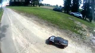 HPI SUPER 5SC FLUX 8s hard on throtle  susp set test [upl. by Lyrad723]