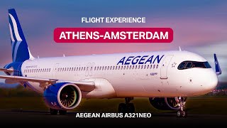 FLIGHT REVIEW  AEGEAN AIRLINES A321NEO ATHENS ATH TO AMSTERDAM AMS  A3 626 27102024 [upl. by Lavina667]