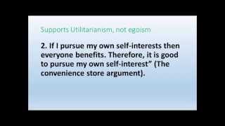 Ethical Egoism Lecture [upl. by Godfry]