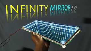 How to make INFINITY MIRROR for home decoration [upl. by Ludovico]