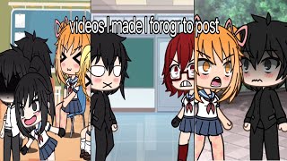 yandere sim videos I made that I never posted  yandere simulator  memes  gacha life  satire [upl. by Tymon]