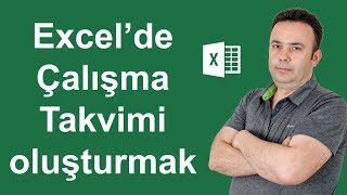 Excel Çalışma takvimini oluşturmak 449video  Ömer BAĞCI [upl. by Gwenore]